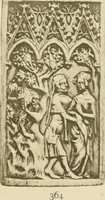An illustration from Catalogue of the ivory carvings of the Christian era with examples of Mohammedan art and carvings in bone in the Department of British and Mediaeval Antiquities and Ethnography of the British Museum (1909)