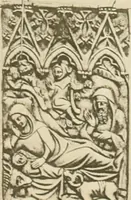 An illustration from Catalogue of the ivory carvings of the Christian era with examples of Mohammedan art and carvings in bone in the Department of British and Mediaeval Antiquities and Ethnography of the British Museum (1909)