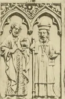 An illustration from Catalogue of the ivory carvings of the Christian era with examples of Mohammedan art and carvings in bone in the Department of British and Mediaeval Antiquities and Ethnography of the British Museum (1909)