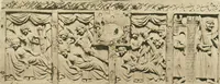 An illustration from Catalogue of the ivory carvings of the Christian era with examples of Mohammedan art and carvings in bone in the Department of British and Mediaeval Antiquities and Ethnography of the British Museum (1909)
