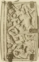 An illustration from Catalogue of the ivory carvings of the Christian era with examples of Mohammedan art and carvings in bone in the Department of British and Mediaeval Antiquities and Ethnography of the British Museum (1909)