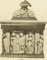 An illustration from Catalogue of the ivory carvings of the Christian era with examples of Mohammedan art and carvings in bone in the Department of British and Mediaeval Antiquities and Ethnography of the British Museum (1909)