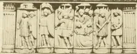An illustration from Catalogue of the ivory carvings of the Christian era with examples of Mohammedan art and carvings in bone in the Department of British and Mediaeval Antiquities and Ethnography of the British Museum (1909)