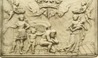 An illustration from Catalogue of the ivory carvings of the Christian era with examples of Mohammedan art and carvings in bone in the Department of British and Mediaeval Antiquities and Ethnography of the British Museum (1909)