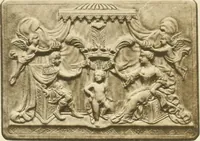 An illustration from Catalogue of the ivory carvings of the Christian era with examples of Mohammedan art and carvings in bone in the Department of British and Mediaeval Antiquities and Ethnography of the British Museum (1909)