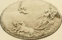 An illustration from Catalogue of the ivory carvings of the Christian era with examples of Mohammedan art and carvings in bone in the Department of British and Mediaeval Antiquities and Ethnography of the British Museum (1909)