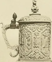 An illustration from Catalogue of the ivory carvings of the Christian era with examples of Mohammedan art and carvings in bone in the Department of British and Mediaeval Antiquities and Ethnography of the British Museum (1909)