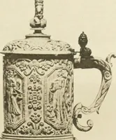 An illustration from Catalogue of the ivory carvings of the Christian era with examples of Mohammedan art and carvings in bone in the Department of British and Mediaeval Antiquities and Ethnography of the British Museum (1909)