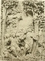 An illustration from Catalogue of the ivory carvings of the Christian era with examples of Mohammedan art and carvings in bone in the Department of British and Mediaeval Antiquities and Ethnography of the British Museum (1909)