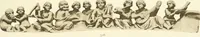 An illustration from Catalogue of the ivory carvings of the Christian era with examples of Mohammedan art and carvings in bone in the Department of British and Mediaeval Antiquities and Ethnography of the British Museum (1909)