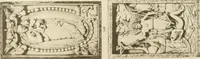 An illustration from Catalogue of the ivory carvings of the Christian era with examples of Mohammedan art and carvings in bone in the Department of British and Mediaeval Antiquities and Ethnography of the British Museum (1909)