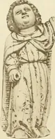 An illustration from Catalogue of the ivory carvings of the Christian era with examples of Mohammedan art and carvings in bone in the Department of British and Mediaeval Antiquities and Ethnography of the British Museum (1909)