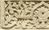 An illustration from Catalogue of the ivory carvings of the Christian era with examples of Mohammedan art and carvings in bone in the Department of British and Mediaeval Antiquities and Ethnography of the British Museum (1909)