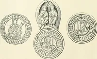 An illustration from Catalogue of the ivory carvings of the Christian era with examples of Mohammedan art and carvings in bone in the Department of British and Mediaeval Antiquities and Ethnography of the British Museum (1909)