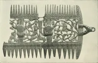 An illustration from Catalogue of the ivory carvings of the Christian era with examples of Mohammedan art and carvings in bone in the Department of British and Mediaeval Antiquities and Ethnography of the British Museum (1909)