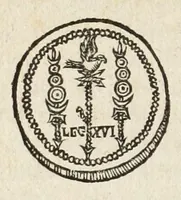 An illustration from Ivusti LipsI De militia Romana libri qvinqve : commentarivs ad Polybium (1630)