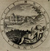 An illustration from Jacobi Bornitii emblemata ethico politica : ingenuâ atque eruditâ interpretatione nunc primùm illustrata / per M. Nicolaum Meerfeldt... (1669)