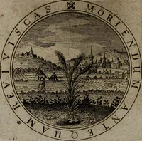 An illustration from Jacobi Bornitii emblemata ethico politica : ingenuâ atque eruditâ interpretatione nunc primùm illustrata / per M. Nicolaum Meerfeldt... (1669)