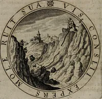An illustration from Jacobi Bornitii emblemata ethico politica : ingenuâ atque eruditâ interpretatione nunc primùm illustrata / per M. Nicolaum Meerfeldt... (1669)