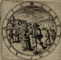 An illustration from Jacobi Bornitii emblemata ethico politica : ingenuâ atque eruditâ interpretatione nunc primùm illustrata / per M. Nicolaum Meerfeldt... (1669)