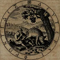 An illustration from Jacobi Bornitii emblemata ethico politica : ingenuâ atque eruditâ interpretatione nunc primùm illustrata / per M. Nicolaum Meerfeldt... (1669)