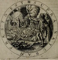 An illustration from Jacobi Bornitii emblemata ethico politica : ingenuâ atque eruditâ interpretatione nunc primùm illustrata / per M. Nicolaum Meerfeldt... (1669)