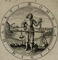 An illustration from Jacobi Bornitii emblemata ethico politica : ingenuâ atque eruditâ interpretatione nunc primùm illustrata / per M. Nicolaum Meerfeldt... (1669)