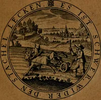 An illustration from Jacobi Bornitii JC. Emblematum ethico-politicorum : sylloge prior[-posterior] (1664)