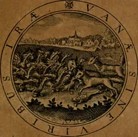 An illustration from Jacobi Bornitii JC. Emblematum ethico-politicorum : sylloge prior[-posterior] (1664)