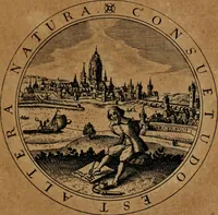 An illustration from Jacobi Bornitii JC. Emblematum ethico-politicorum : sylloge prior[-posterior] (1664)