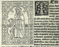 An illustration from Jacobi Gualle jureconsulti Papie sanctuarium (1505)