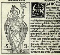 Picture 2 of 38 from Jacobi Gualle jureconsulti Papie sanctuarium (1505), leaf 16