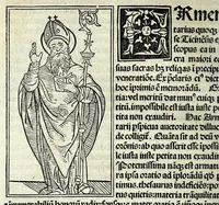 An illustration from Jacobi Gualle jureconsulti Papie sanctuarium (1505)