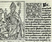 An illustration from Jacobi Gualle jureconsulti Papie sanctuarium (1505)