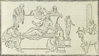 An illustration from Jacobi Martorellii Neapolitani De regia theca calamaria in regia academia litterarum Graecarum professoris sive melanodocheioi ejusque ornamentis (1756)