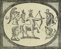 An illustration from Jacobi Martorellii Neapolitani De regia theca calamaria in regia academia litterarum Graecarum professoris sive melanodocheioi ejusque ornamentis (1756)