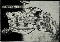 An illustration from Japanese illustrations; a history of the arts of wood-cutting and colour printing in Japan (1904)