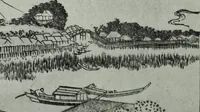 An illustration from Japanese illustrations; a history of the arts of wood-cutting and colour printing in Japan (1904)