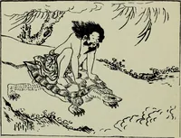 An illustration from Japanese illustrations; a history of the arts of wood-cutting and colour printing in Japan (1904)