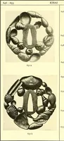 An illustration from Japanische Stichblätter und Schwertzieraten : Sammlung Georg Oeder, Düsseldorf : [Katalog] (1916)