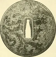 Picture 82 of 158 from Japanische Stichblätter und Schwertzieraten : Sammlung Georg Oeder, Düsseldorf : [Katalog] (1916), leaf 102