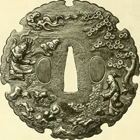 An illustration from Japanische Stichblätter und Schwertzieraten : Sammlung Georg Oeder, Düsseldorf : [Katalog] (1916)