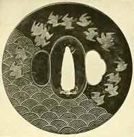 An illustration from Japanische Stichblätter und Schwertzieraten : Sammlung Georg Oeder, Düsseldorf : [Katalog] (1916)