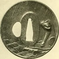 An illustration from Japanische Stichblätter und Schwertzieraten : Sammlung Georg Oeder, Düsseldorf : [Katalog] (1916)