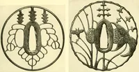 An illustration from Japanische Stichblätter und Schwertzieraten : Sammlung Georg Oeder, Düsseldorf : [Katalog] (1916)