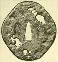 An illustration from Japanische Stichblätter und Schwertzieraten : Sammlung Georg Oeder, Düsseldorf : [Katalog] (1916)