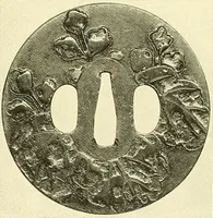 An illustration from Japanische Stichblätter und Schwertzieraten : Sammlung Georg Oeder, Düsseldorf : [Katalog] (1916)