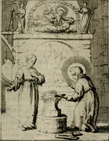 Picture 24 of 42 from Jesus en de ziel : een geestelycke spiegel voor 't gemoed : bestaande uyt veertig aangename en stichtelyke sinne-beelden : vervat in drie deelen (1696), leaf 100