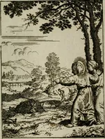 Picture 28 of 42 from Jesus en de ziel : een geestelycke spiegel voor 't gemoed : bestaande uyt veertig aangename en stichtelyke sinne-beelden : vervat in drie deelen (1696), leaf 116