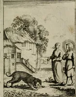 Picture 37 of 42 from Jesus en de ziel : een geestelycke spiegel voor 't gemoed : bestaande uyt veertig aangename en stichtelyke sinne-beelden : vervat in drie deelen (1696), leaf 154